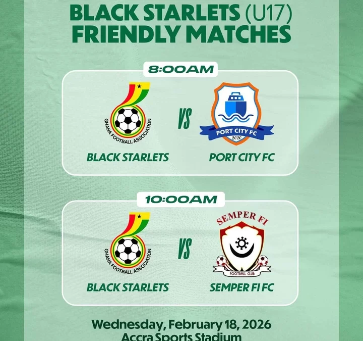 Black Starlets Step Up AFCON Preparations with Double Friendly Test in Prampram