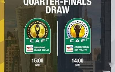 CAF Confirms February Date for Champions League, Confederation Cup Quarter-Final Draw