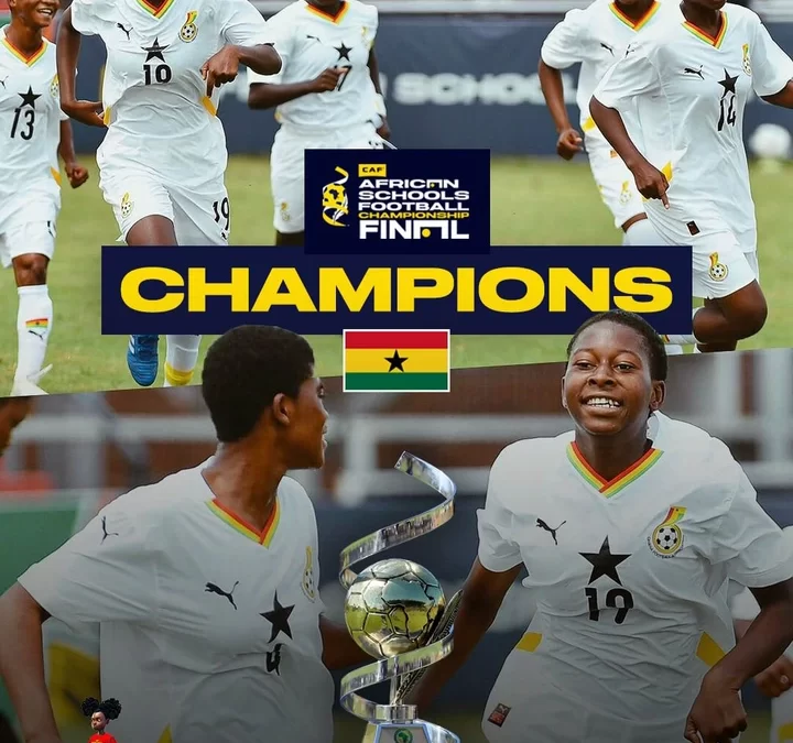 Black Damsels Shine Again: Ghana U15 Girls Defend CAF Schools Championship Crown
