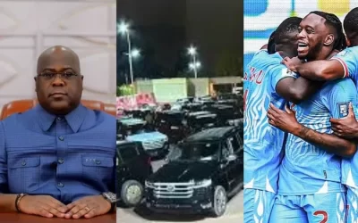 Félix Tshisekedi Rewards DR Congo national football team with Cars After Historic World Cup Qualification