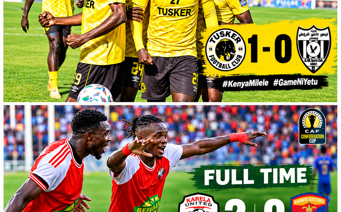 CAF Confederation Cup: Tusker, Kitara and ZED FC progress as Jwaneng Galaxy suffer shock exit